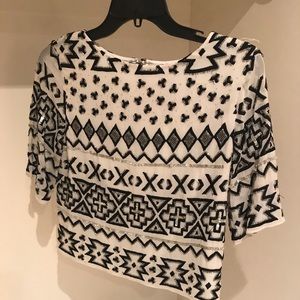 Alice & Olivia NWT Beaded Top